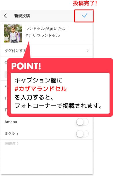 コメント欄に必要事項を記入し投稿