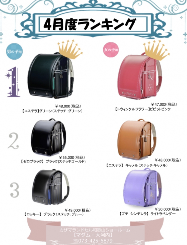 【4月度ランキング!】